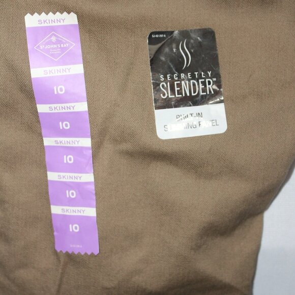 NWT St John's Bay Antique Brown Mid Rise - Picture 6 of 11